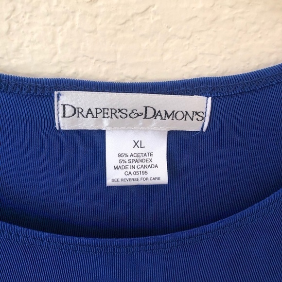 Drapers And Damons Blue Dressy Tank, XL - Picture 4 of 6